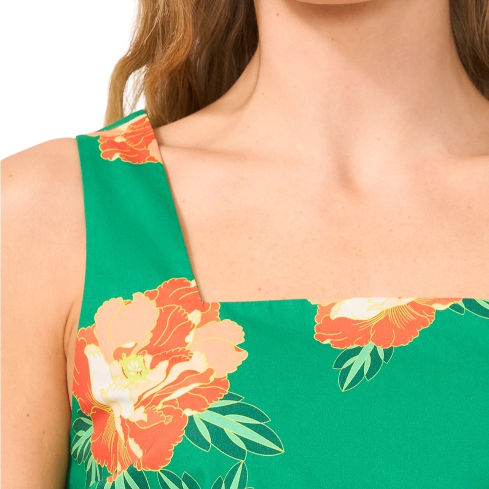 CeCe Floral Skirt Set~peony blooms~Peach Rust - Picture 9 of 9